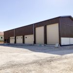 Hangar de stockage en bois construit par Seguin maitrise d'œuvre.