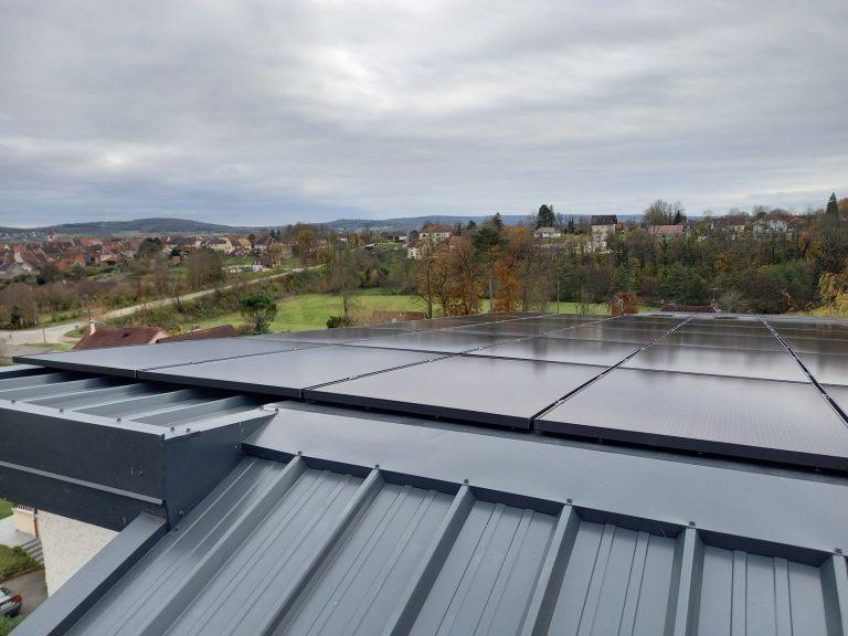 Vue du toit d'un immeuble de 5 logements construits par Seguin maitrise d'œuvre.