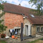 Création d'une extension d'une maison par Seguin maitrise d'œuvre, vue avant les travaux.