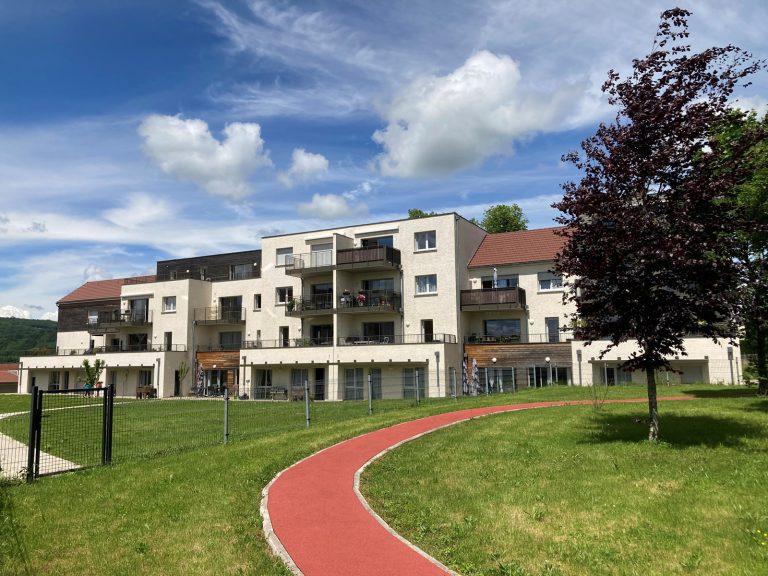 Vue de la facade d'un bâtiment de 25 logements construit par Seguin maitrise d'œuvre.