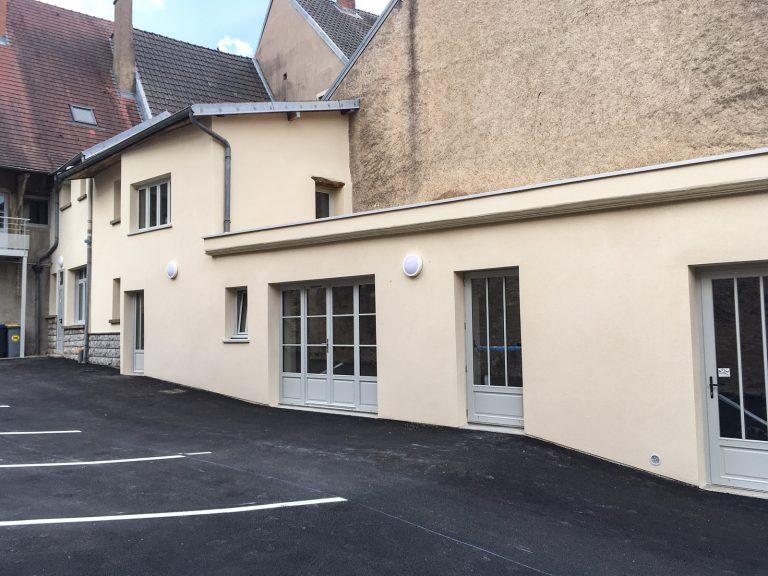 Rénovation d'un ancien local par Seguin maitrise d'œuvre, vue après travaux.