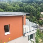 Vue en hauteur du coté d'une maison surélevée par Seguin maitrise d'œuvre.